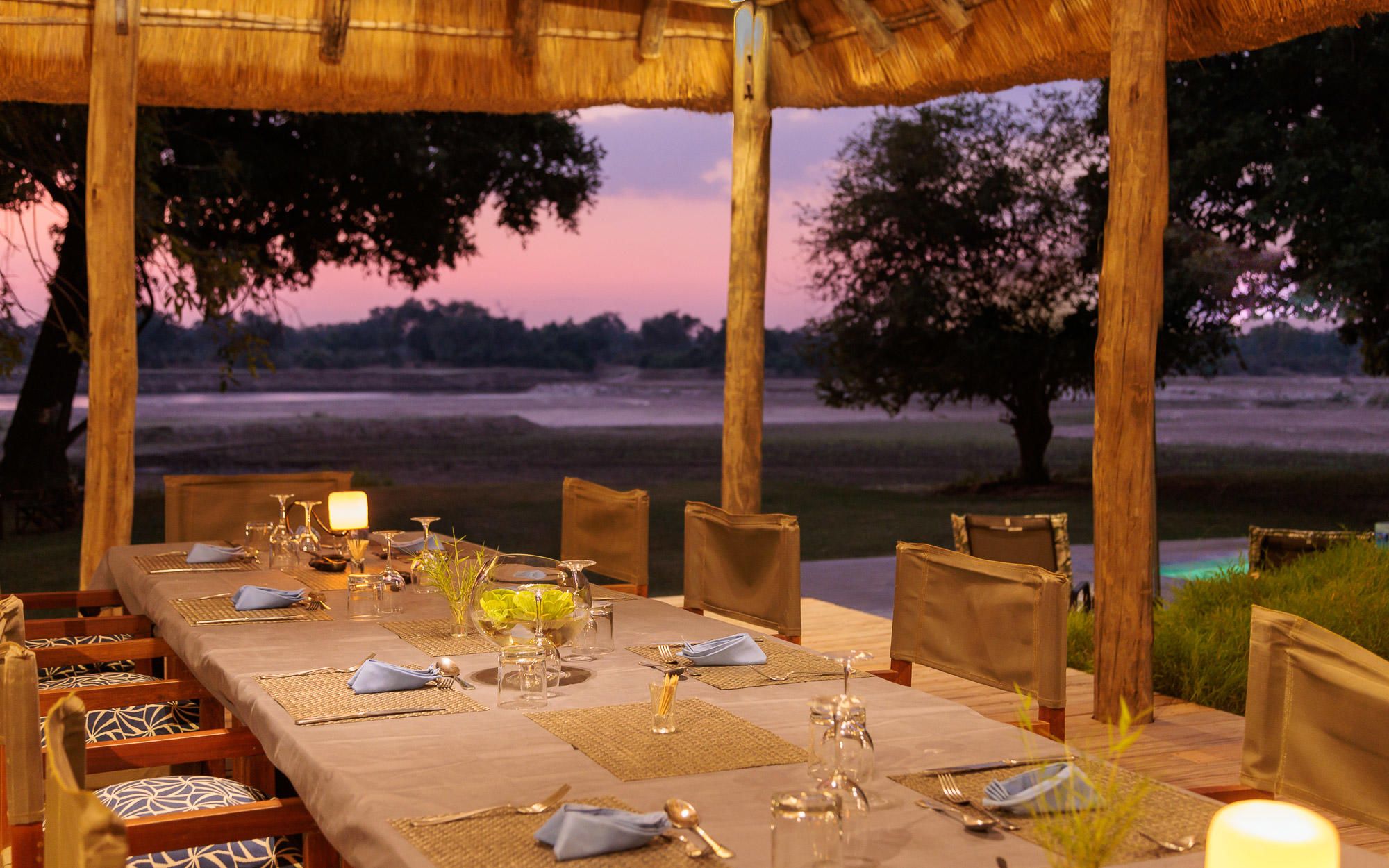 Luangwa River Camp Essbereich 