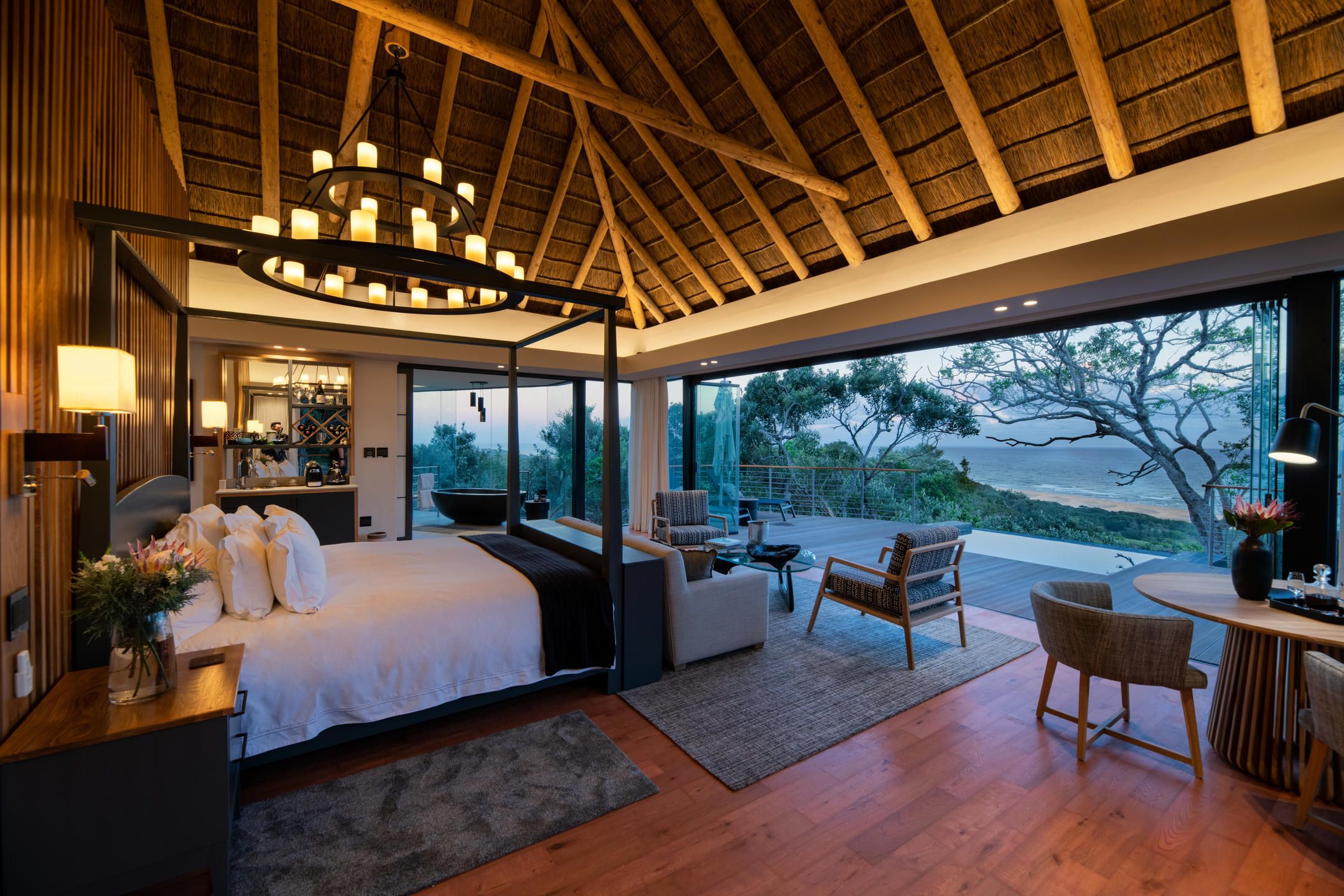 Schlafzimmer des Oceana Beach and Wildlife Reserve