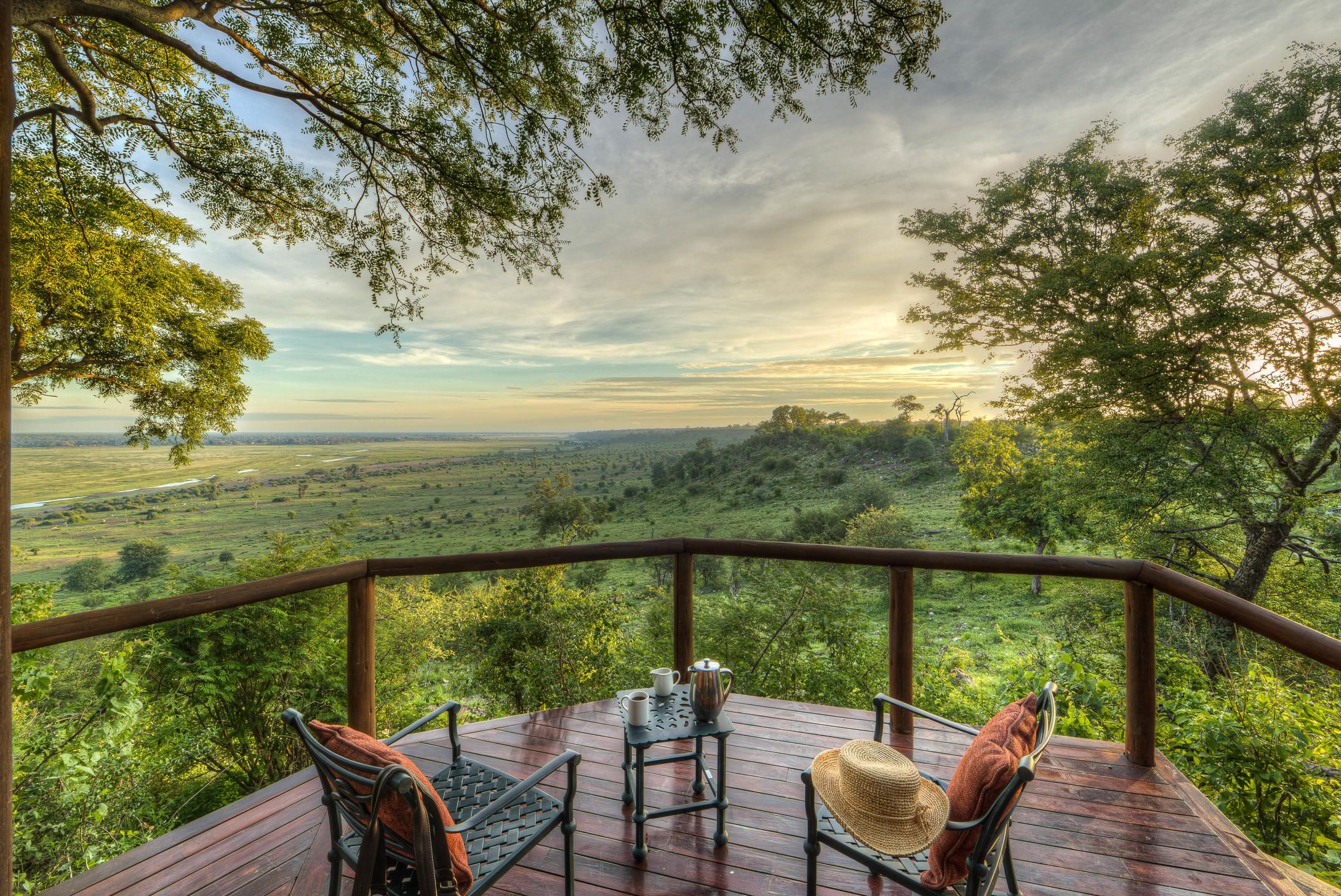 Ausblick der Muchenje Safari Lodge Kasane