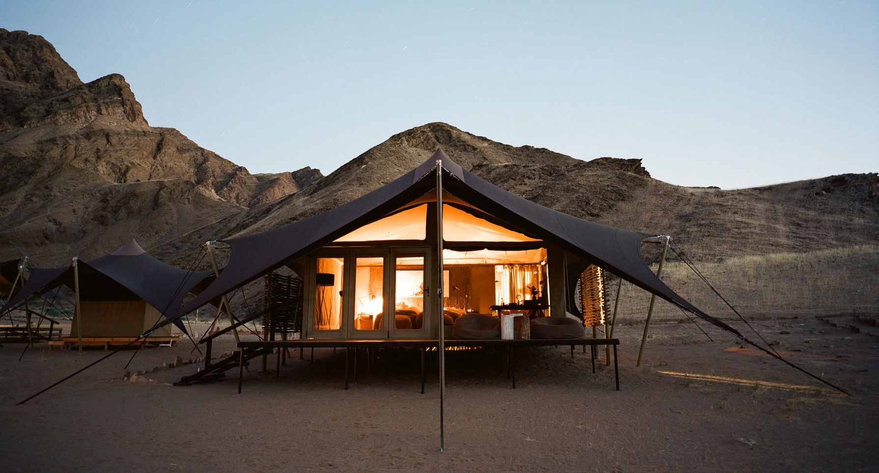 hoanib valley Camp bedroom tent exterior