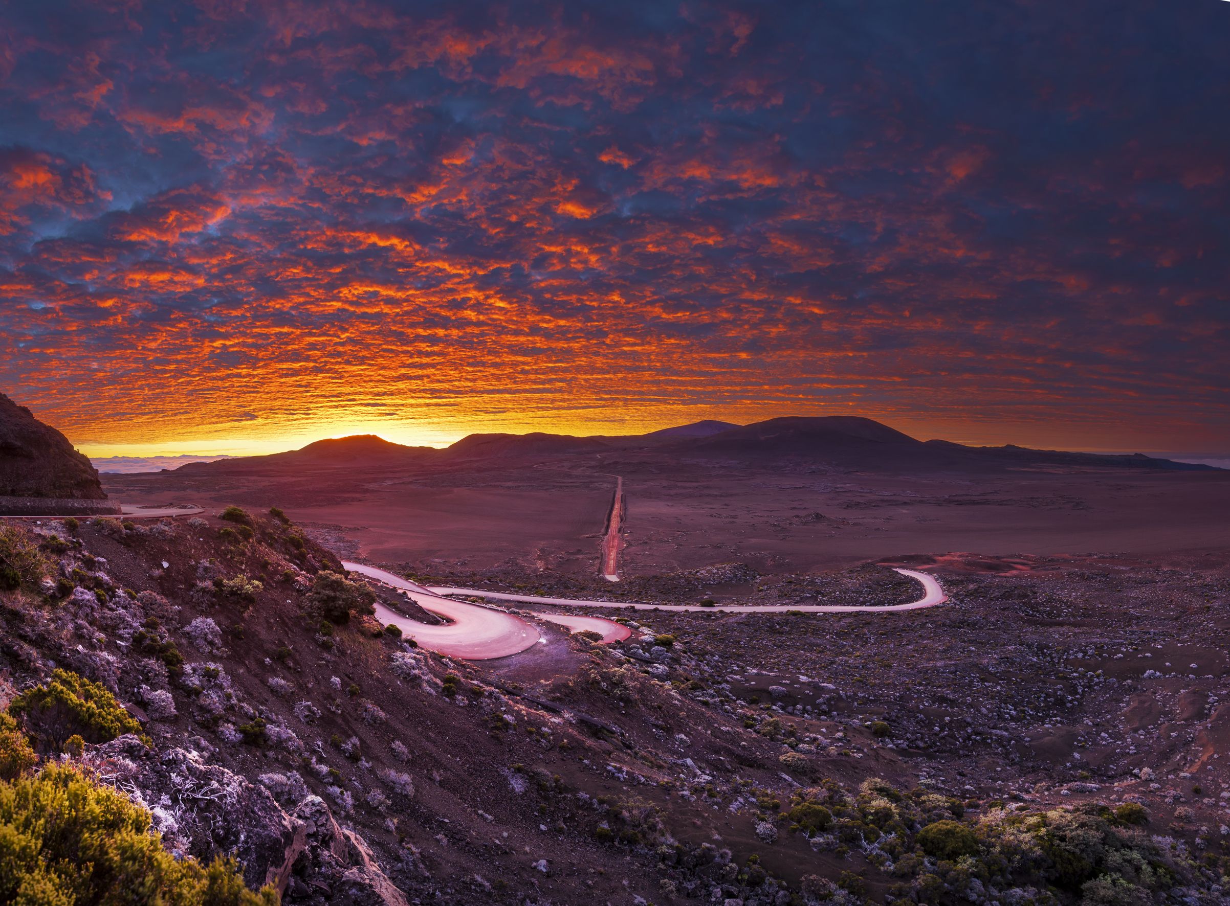 Sonnenuntergang in La Reunion